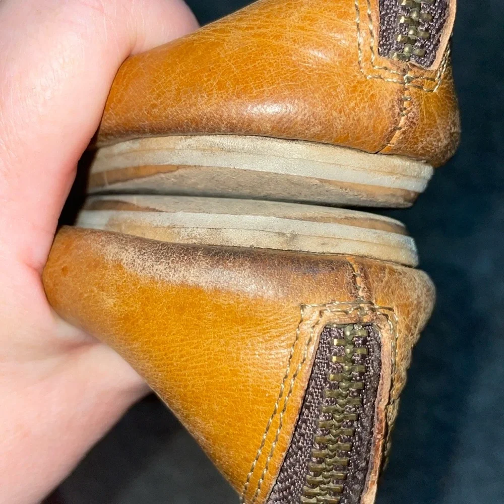 Zara Light Tan Flat Strappy Sandals - Picture 7 of 9